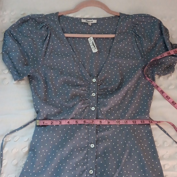 Madewell Dreamy Blue Midi Dress NWT - Picture 9 of 9